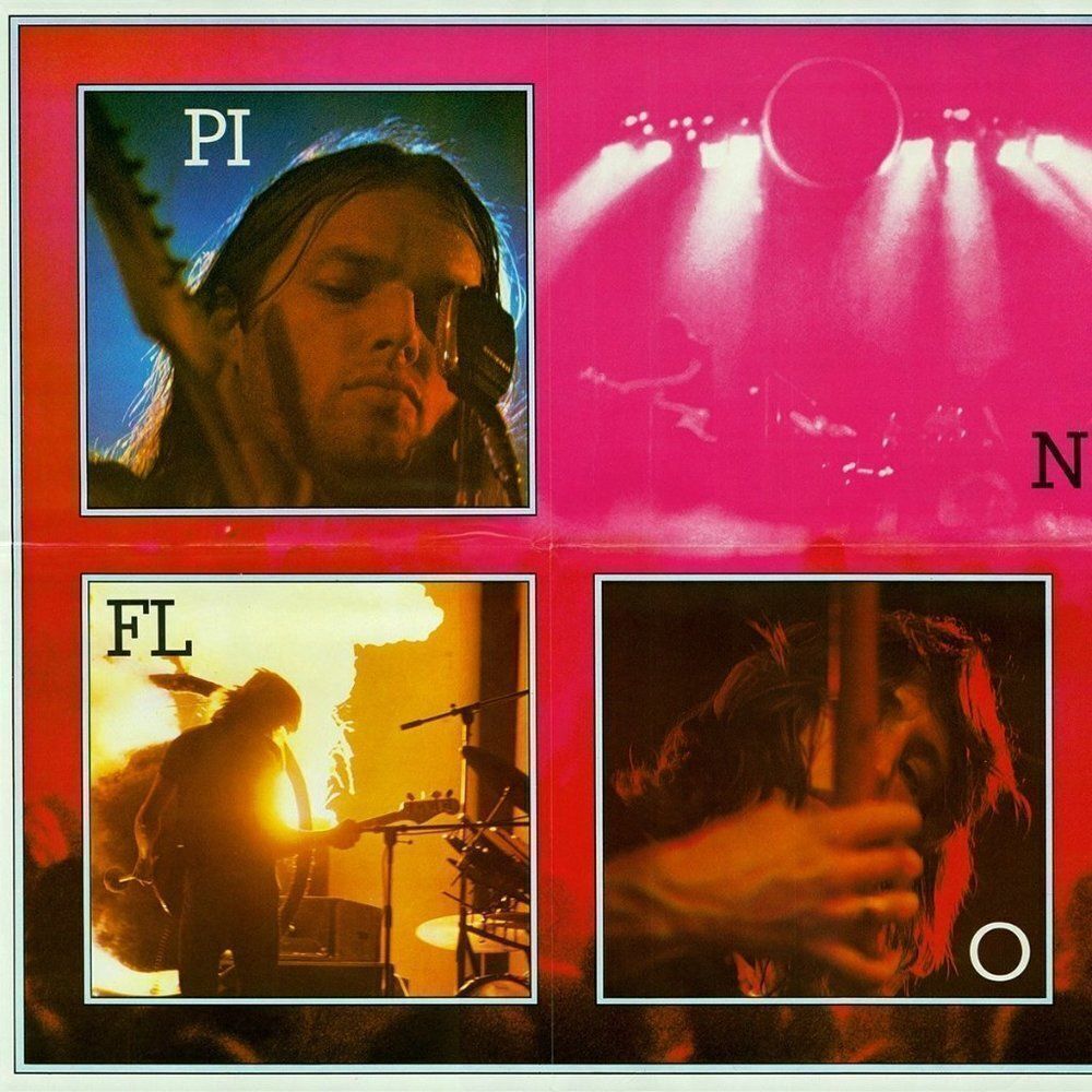 Pink Floyd Dark Side Of The Moon Wall Poster Sticker Set Room Decor